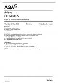 AQA A LEVEL ECONOMICS PAPER 1  QUESTION PAPER MAY 2023(7136/1 :markets and market failure)