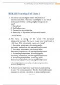 NUR 209 Neurology Fall Exam 1 2023 update 100% verified question and answers A+ guaranteed