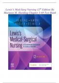 Lewis&rsquo;s Med-Surg Nursing 12th Edition By Mariann M&period; Harding Chapter 1-69 Test Bank &vert; &lpar;SCORED A&plus;&rpar; Q&A EXPLAINED &vert; LATEST 2023