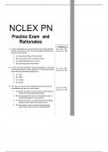 NCLEX PN Practice Exam and Rationales