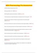 WGU Pharmacology Pre-Assessment &vert; Latest 2023&sol;24 &vert; Updated & Verified &vert; Guaranteed Success 