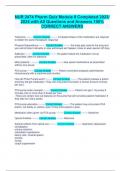 NUR 2474 Pharm Quiz Module 8 Completed 2023&sol; 2024 with All Questions and Answers 100&percnt; CORRECT ANSWERS