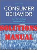 SOLUTIONS MANUAL for Consumer Behavior 11th Edition by Leon Schiffman, Joseph Wisenblit. ISBN-13 978-0132544368. (Complete 16 Chapters)