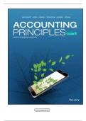 Test Bank for Accounting Principles Volume 1 8th Canadian Edition Weygandt