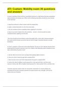 &vert;ATI Custom Mobility exam &vert;36 questions and answers&period;