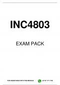 INC4803 EXAM PACK 2024