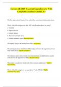 Davies ARDMS Vascular Exam Review With Complete Solutions Graded A&plus;
