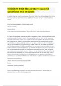 NSG6021-6020 Respiratory exam&vert;63 questions and answers