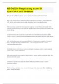 NSG6020- Respiratory exam&vert; 51 questions and answers&period;docx