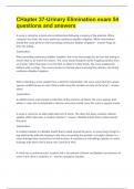 CHapter 37-Urinary Elimination exam&vert; 54 questions and answers