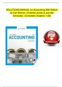 Solution Manual For Accounting 28th Edition by Carl S&period; Warren&comma; Christine Jonick&vert; Verified Chapter's 1 - 26 &vert; Complete
