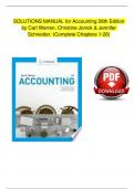 Solution Manual For Accounting 28th Edition by Carl S. Warren, Christine Jonick| Verified Chapter's 1 - 26 | Complete