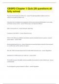 CBSPD Chapter 1 Quiz&vert; 28 questions all fully solved&period;