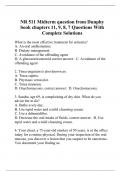 NR 511 Midterm question from Dunphy book chapters 11, 9, 8, 7 Questions With Complete Solutions