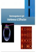 Interference and diffraction 