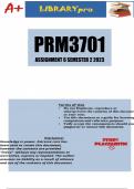 PRM3701 Assignment 6 (DETAILED ANSWERS) Semester 2 2023 (671583) - DUE 20 October 2023