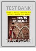 Vanders Human Physiology 16th Edition Widmaier TEST BANK