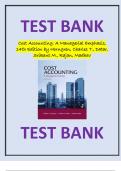 Test Bank for Cost Accounting A Managerial Emphasis, 14th Edition by Horngren, Charles T., Datar, Srikant M., Rajan, Madhav