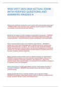 WGU D077 2023-2024 ACTUAL EXAM WITH VERIFIED QUESTIONS AND ANSWERS GRADED A