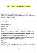 RWST016 Exam Study Guide 2023 with complete solution GRADED A&plus;