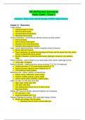 NR-302 Physical Assessment Study Guide Exam 3 (Chapter 15 - Respiratory) 2023
