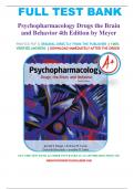 Test Bank For Psychopharmacology: Drugs, the Brain and Behavior 4th Edition By Meyer, All Chapters Covered, A+ guide.