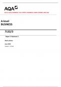 AQA A-LEVEL BUSINESS 7132/3 PAPER 3 BUSINESS 3 MARK SCHEME JUNE 2023   