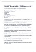 NREMT Study Guide EMS Operations&period; GENUINE AND WELL ELABORATED 