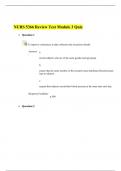 NURS 5366 Review Test Module 3 Quiz