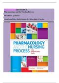                         TEST BANK Pharmacology and the Nursing Process  9th Edition   graded A+.  Linda Lane Lilley, Shelly Rainforth Collins, Julie S. Snyder