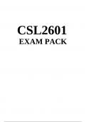 CSL2601 EXAM PACK 2023