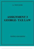 ASSIGNMENT 3 GEORGE- TAX LAW
