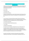 HESI PHARMACOLOGY (V2) ACTUAL EXAM QUESTIONS