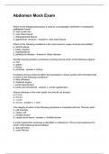 Abdomen Mock Exam
