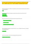 CLG 0010 DOD GOVERNMENTWIDE COMMERCIAL PURCHASE CARD TEST&lowbar; SPRING 2022&sol;23&sol;24  100&percnt; CORRECT ANSWERS BEST RATED