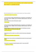 CPR TEST QUESTIONS AND ANSWERS LATEST UPDATE 2023&sol;2024 BEST RATED A&plus;&comma;&comma;ASSURED SUCCESS