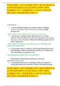 NURS MISC ATI COMMUNITY QUESTIONS & ANSWERS BEST EXAM SOLUTION 100&percnt; CORRECTLY VERIFIED LATEST UPDATE 2022&sol;2023 GRADED&sol;RATED A&plus;&Tab;