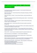 YMCA BLS Exam With 100&percnt; Correct Answers 2023