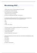 Microbiology BOC question n answers graded A+ 2023