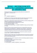 NUR401 - MIDTERM EXAM WITH COMPLETELY ANSWERED QUESTIONS &lbrace;A&plus; GRADED&rcub; 2023&period;