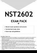 NST2602 EXAM PACK 2024 - DISTINCTION GUARANTEED