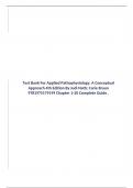 Applied Pathophysiology for the AdvancedPractice Nurse 1st Edition Dlugasch StoryTest Bank