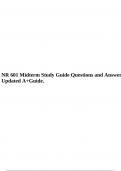 NR 601 Midterm Study Guide Questions and Answers Updated A+ Guide.