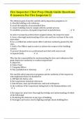 Fire Inspector I Test Prep (Study Guide Questions & Answers For Fire Inspector I)