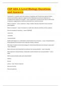 CGP AQA A Level Biology &rpar; &lpar;Solved Questions 100&percnt; VERIFIED QUESTIONS AND ANSWERS&rpar; 