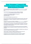 Texas "Principles 1" &lpar;study & HW&rpar; Champions School of Real Estate study guide Answered Correctly&excl;&excl;