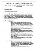 CHEM 212 LAB 3 REPORT WITH PROCEDURES&comma;  EXPLANATION AND FINAL RESULTS LATEST 2023  VERIFIED