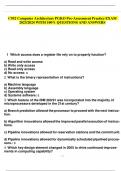 C952 Computer Architecture PGKO Pre-Assessment Practice EXAM  2023&sol;2024 WITH 100&percnt; QUESTIONS AND ANSWERS