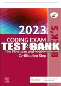 Test Bank For Buck's 2023 Coding Exam Review, 1st - 2023 All Chapters - 9780323874144