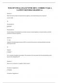 NUR 507 FINAL EXAM WITH 100&percnt; CORRECT Q& A  LATEST 2023&sol;2024 GRADED A&plus; 